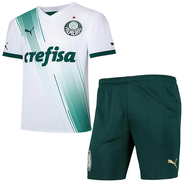Palmeiras loin enfants kit football enfants deuxième maillot de football mini uniformes de jeunesse 2023-2024