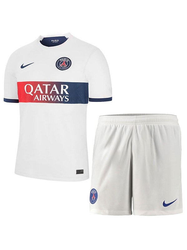 Paris saint germain maillot enfant extérieur kit de football enfants deuxième mini chemise de football uniformes de jeunesse 2023-2024