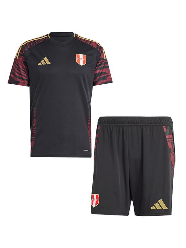 Peru maillot de football pour enfants kit de football pour enfants deuxième maillot de football mini uniformes pour jeunes coupe Euro 2024