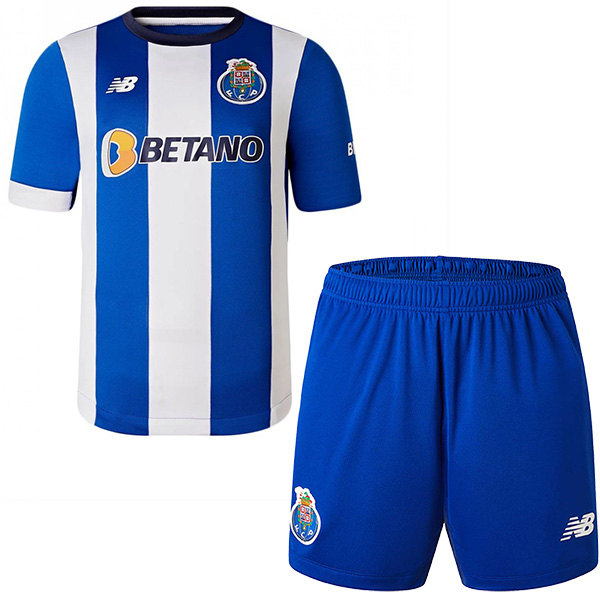 Porto domicile maillot de football pour enfants kit de football pour enfants premier mini-chemise de football uniformes pour jeunes 2023-2024