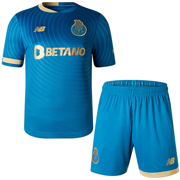 Porto troisième maillot de football pour enfants kit de football pour enfants 3ème mini-chemise de football uniformes pour jeunes 2023-2024