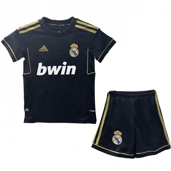 Real Madrid extérieur enfants maillot rétro kit de football enfants vintage deuxième maillot de football mini uniformes de jeunesse 2011-2012