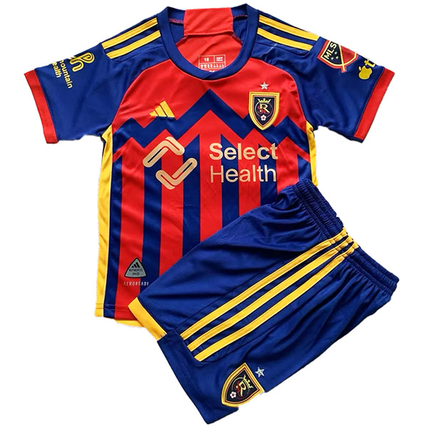 Real Salt Lake domicile maillot enfant kit de football enfants premier mini-chemise de football uniformes pour jeunes 2024-2025