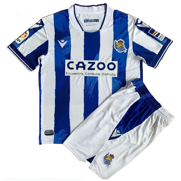 Real Sociedad domicile maillot enfant kit de football enfants premier maillot de football uniformes de jeunesse 2023-2024
