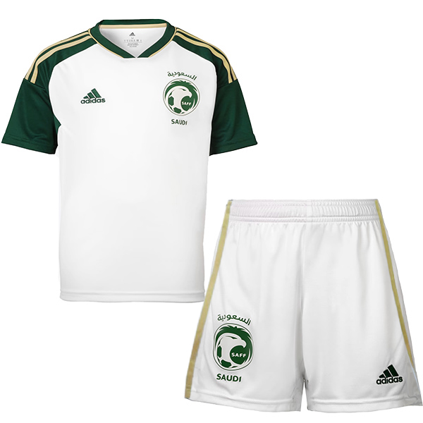 Saudi Arabia maillot de football pour enfants kit de football pour enfants deuxième mini-chemise de football uniformes pour jeunes 2024