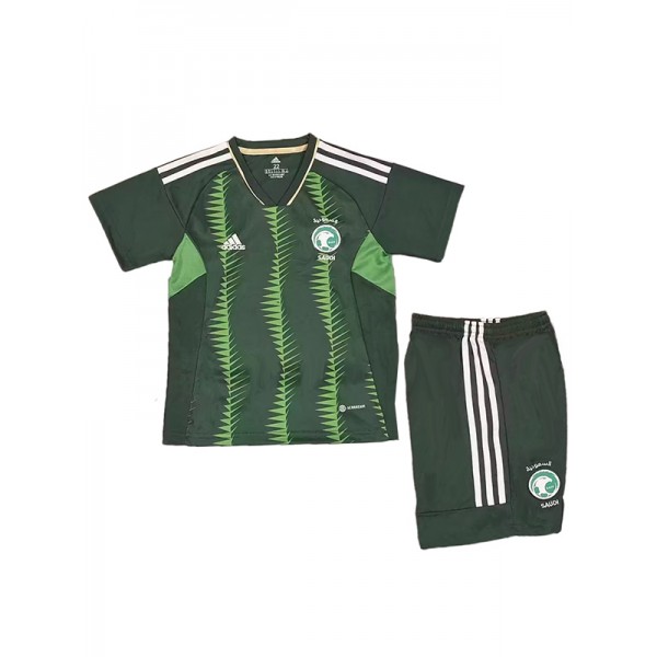 Saudi arabia trousse pour enfants à la maison football enfants premier football mini chemise uniformes de jeunesse 2023