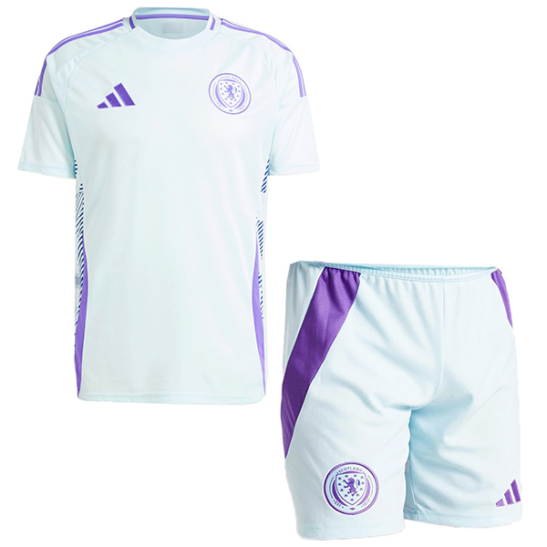 Scotland maillot enfant extérieur kit de football pour enfants deuxième mini-maillot de football uniformes pour jeunes coupe Euro 2024