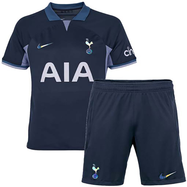 Tottenham Hotspur extérieur maillot de football pour enfants kit de football pour enfants deuxième mini-chemise de football uniformes pour jeunes 2023-2024