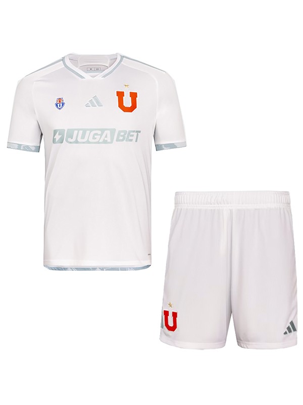 Universidad de Chile maillot de football pour enfants à l'extérieur kit de football pour enfants deuxième maillot de football mini uniformes pour jeunes 2024-2025