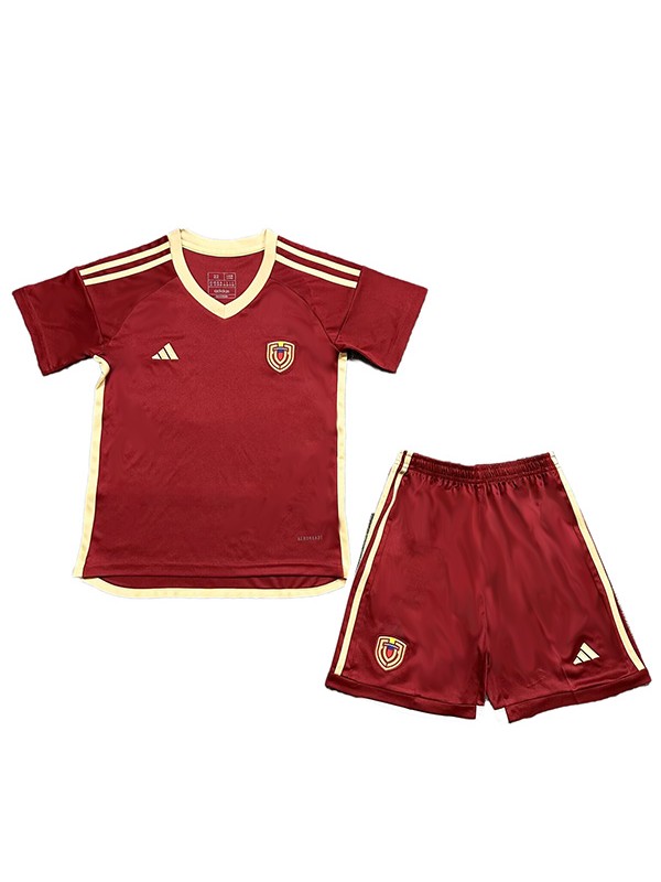 Venezuela domicile maillot de football pour enfants kit de football pour enfants premier maillot de football mini uniformes pour jeunes 2024-2025