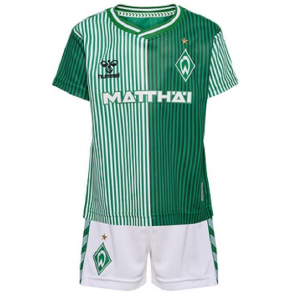 Werder bremen maillot enfant domicile kit de football enfants premier mini-chemise de football uniformes pour jeunes 2023-2024