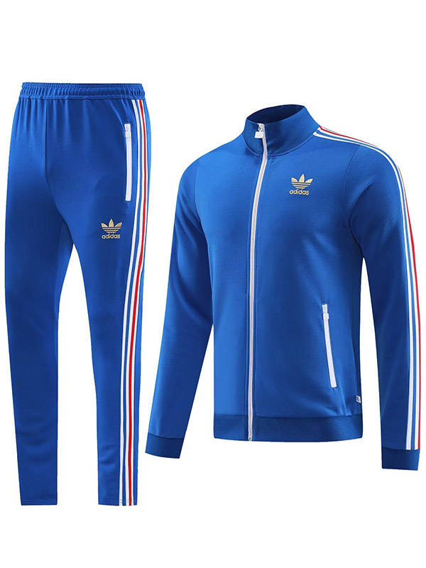 Adas jacket football sportswear blue tracksuit full zipper uniform men's training kit outdoor soccer coat 2023-2024