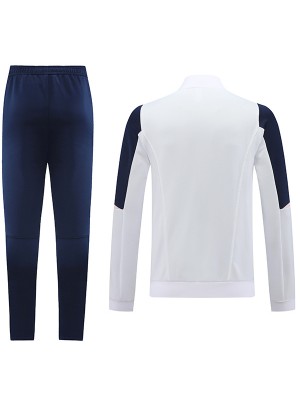 Ajx veste football sportswear survêtement zipper blanc uniforme hommes formation kit extérieur football manteau 2023-2024