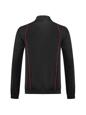 Argentina windbreaker jacket football sportswear tracksuit full zipper black uniform men's training kit outdoor soccer coat 2023-2024