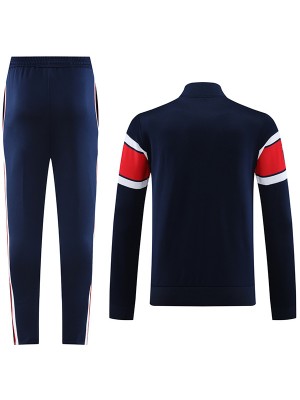 Jordan paris saint-germain jacket football sportswear tracksuit full zip navy red uniform men's training kit outdoor soccer coat 2023-2024