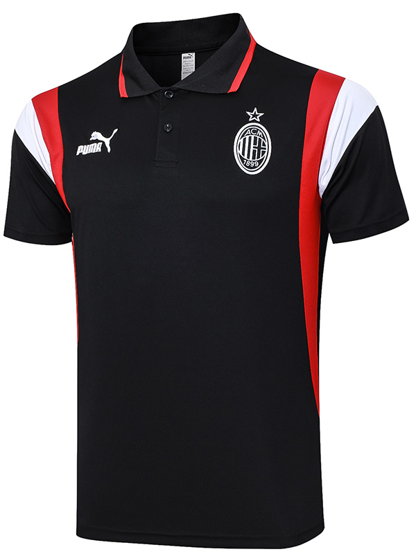AC Milan polo entraînement maillots de football hommes sportswear maillots de football sport chemise noire 2023 - 2024 