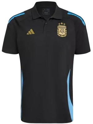 Argentina maillot polo entraînement de football uniforme noir vêtements de sport pour hommes hauts de football chemise de sport 2024-2025