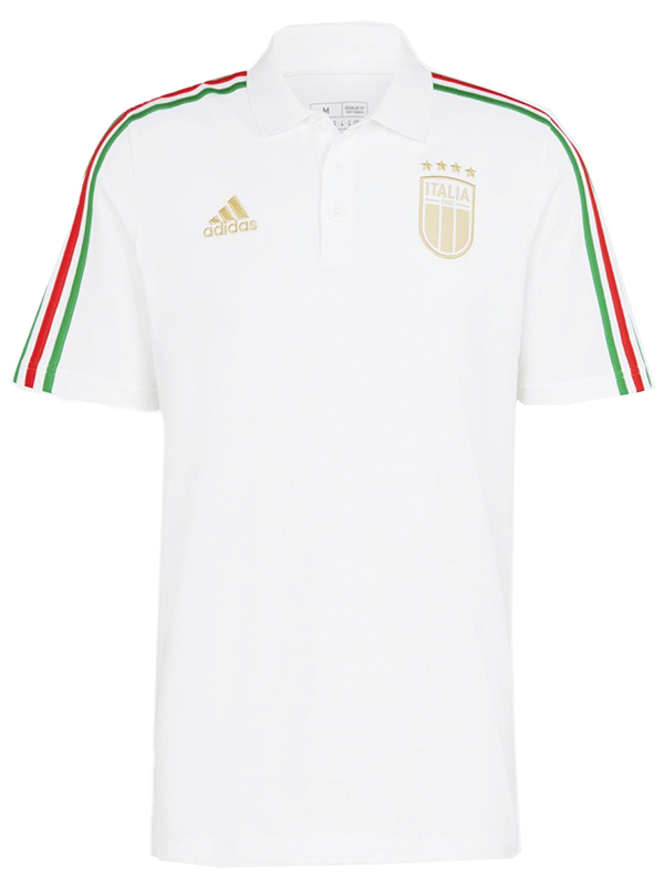 Italy polo maillot d'entraînement de football uniforme blanc pour hommes vêtements de sport hauts de football chemise de sport coupe Euro 2024