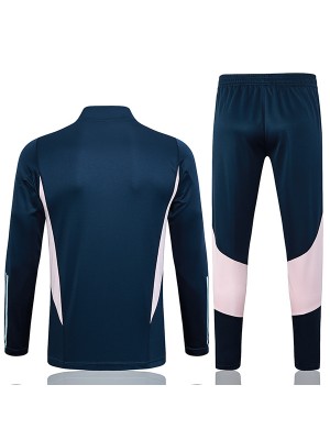 Ajx survêtement football pantalon costume sport ensemble fermeture éclair col uniforme hommes marine vêtements football formation kit 2023-2024