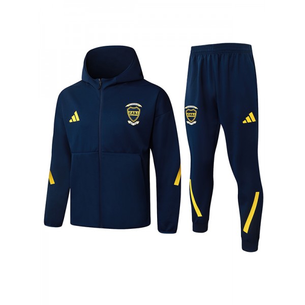 Boca juniors hoodie jacket mens navy blue training tracksuit 2025-2026