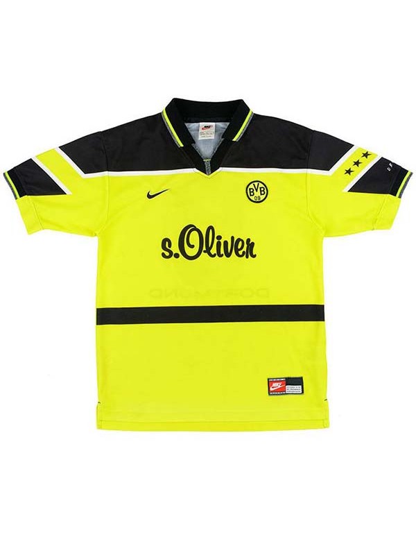 Borussia dortmund home jersey mens retro shirt 1997-1998