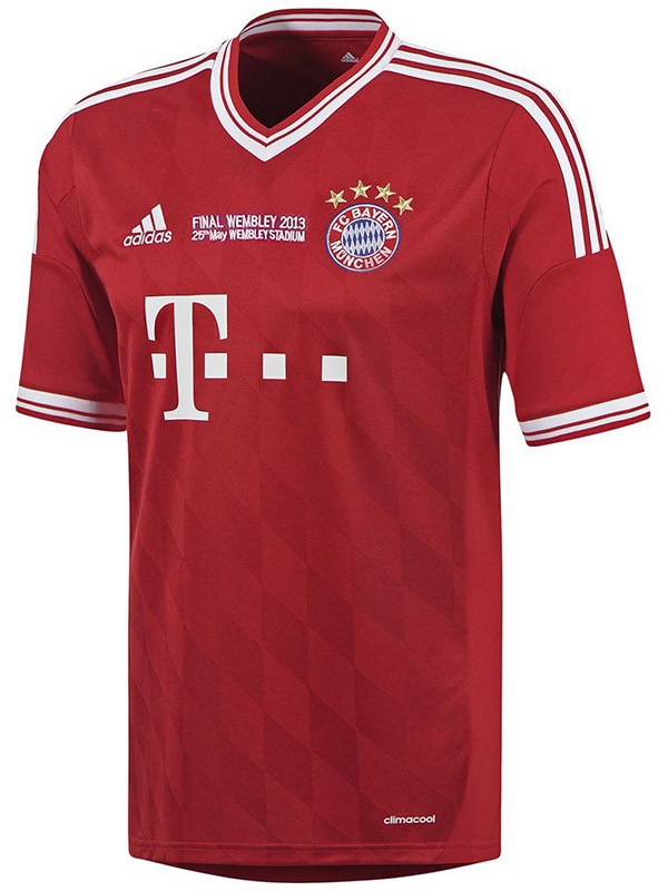 Bayern munich maillot rétro à domicile uniforme de football rouge pour hommes premier maillot de football 2013-2014