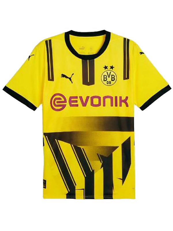 Borussia Dortmund maillot de football à domicile pour adulte uniforme de football pour hommes premier kit de sport haut chemise 2024-2025