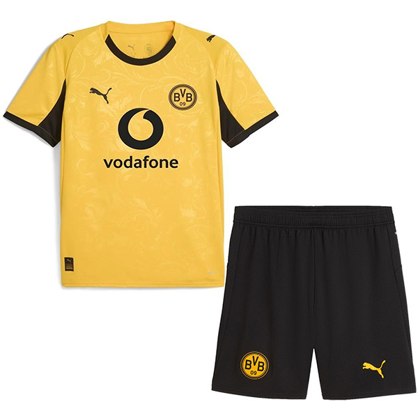 Borussia Dortmund maillot domicile enfant coupe mini uniformes jeunes 2025-2026