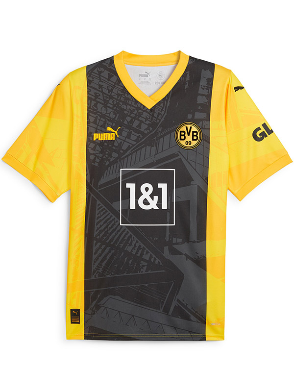 Borussia Dortmund maillot édition spéciale noir jaune uniforme de football kit de football pour hommes chemise haute de sport 2024-2025