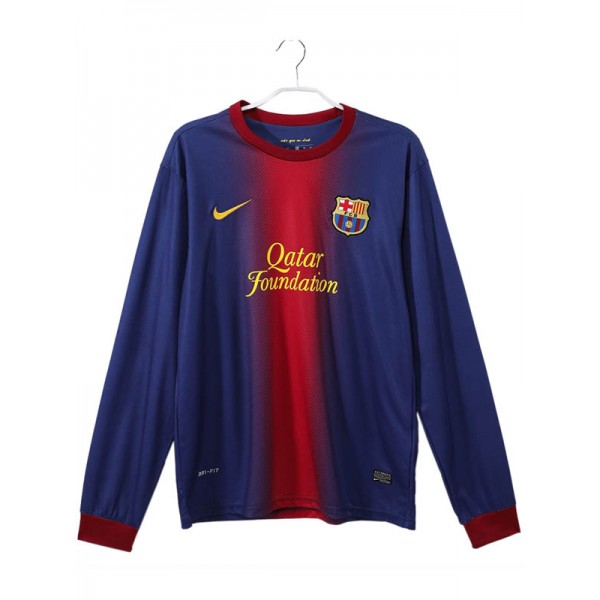 Barcelona maillot rétro manches longues pour homme domicile 2012-2013