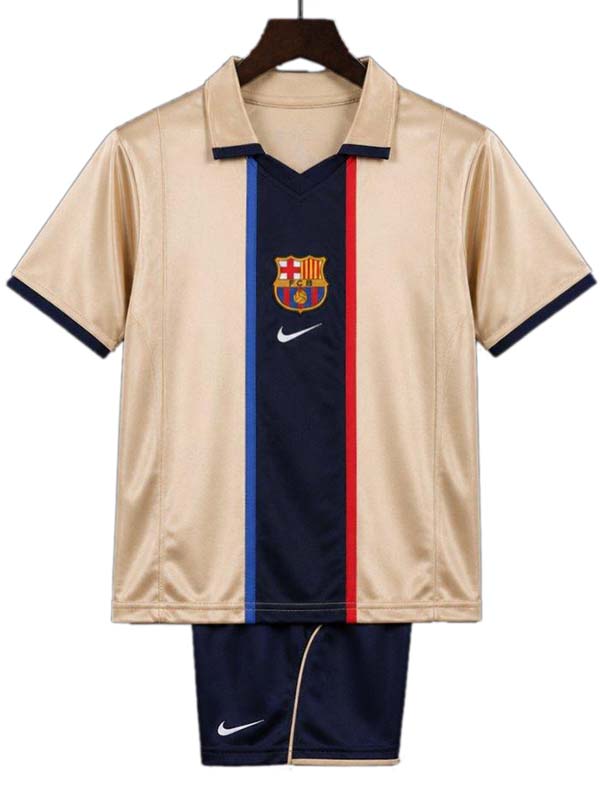 Barcelona away kids kit childrens retro jersey 2001-2002