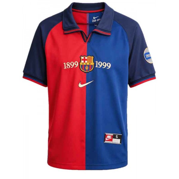 Barcelona centenary home jersey mens retro shirt 1899-1999