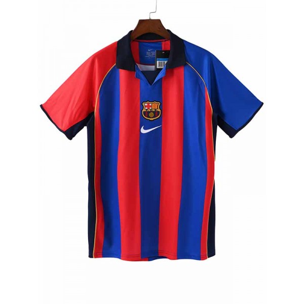 Barcelona home jersey mens retro shirt 2001-2002