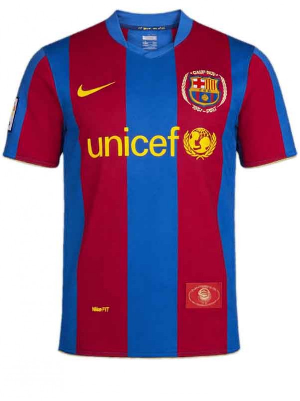 Barcelona home jersey mens retro shirt 2007-2008