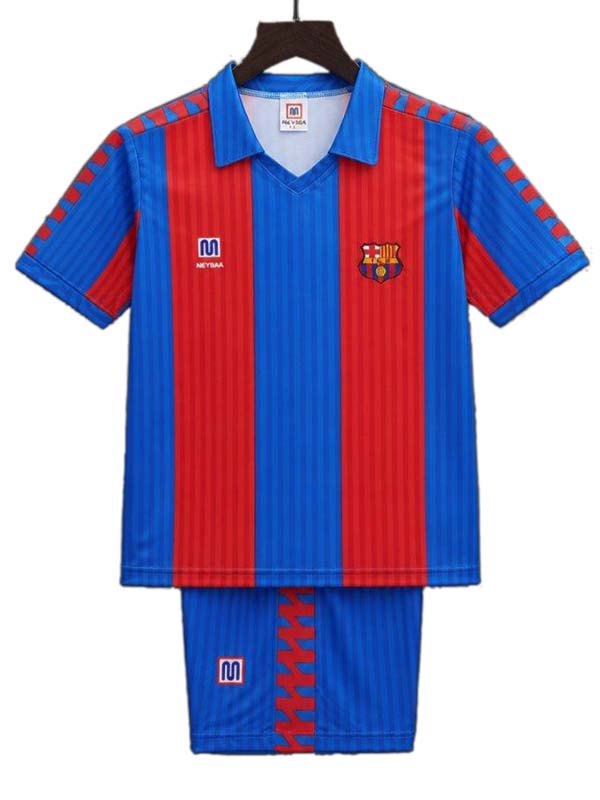 Barcelona home kids kit children retro jersey 1989-1992
