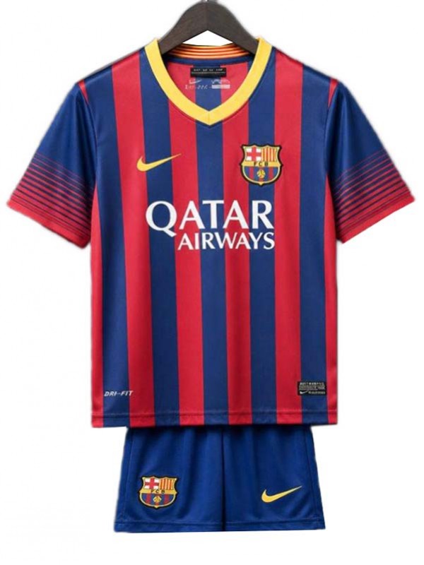 Barcelona home kids kit childrens retro jersey 2013-2014
