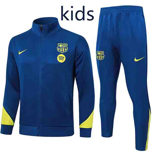 Barcelona kids jacket children indigo training tracksuit 2025-2026