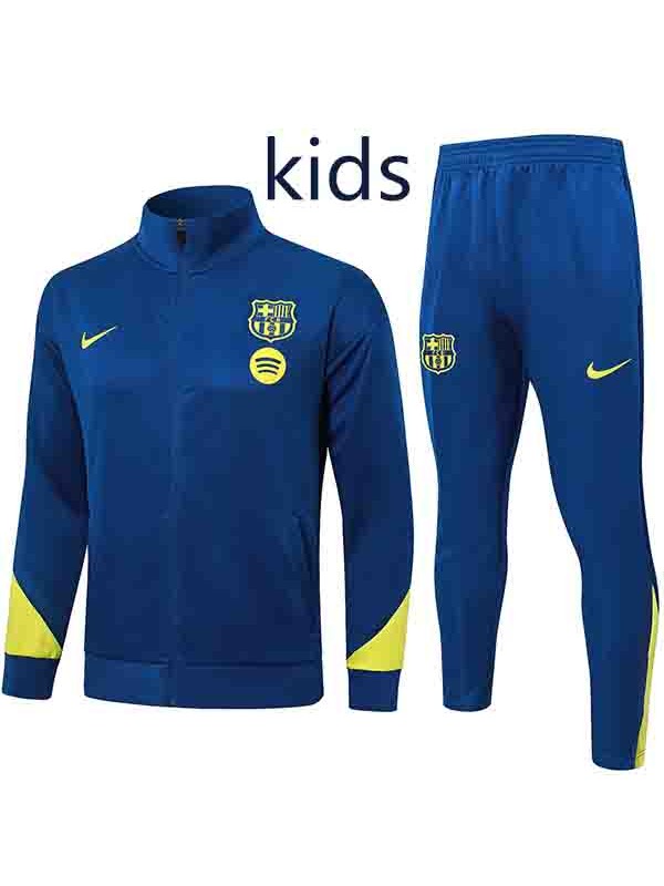 Barcelona kids jacket children indigo training tracksuit 2025-2026