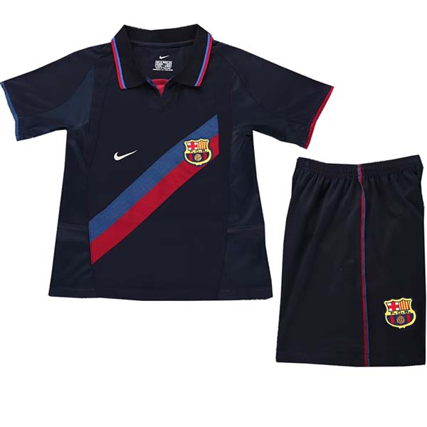 Barcelona third kids kit children retro jersey 2002-2003