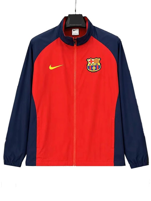 Barcelona windbreaker jacket mens red indigo tracksuit 2026-2027