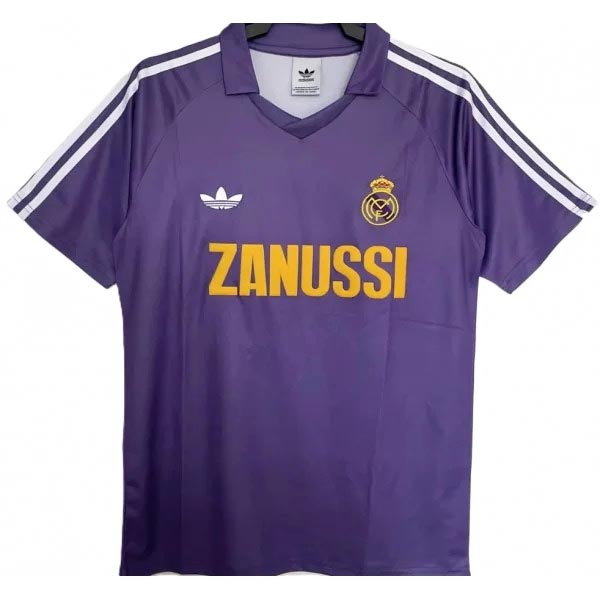 Real madrid away jersey mens retro shirt 1984-1985