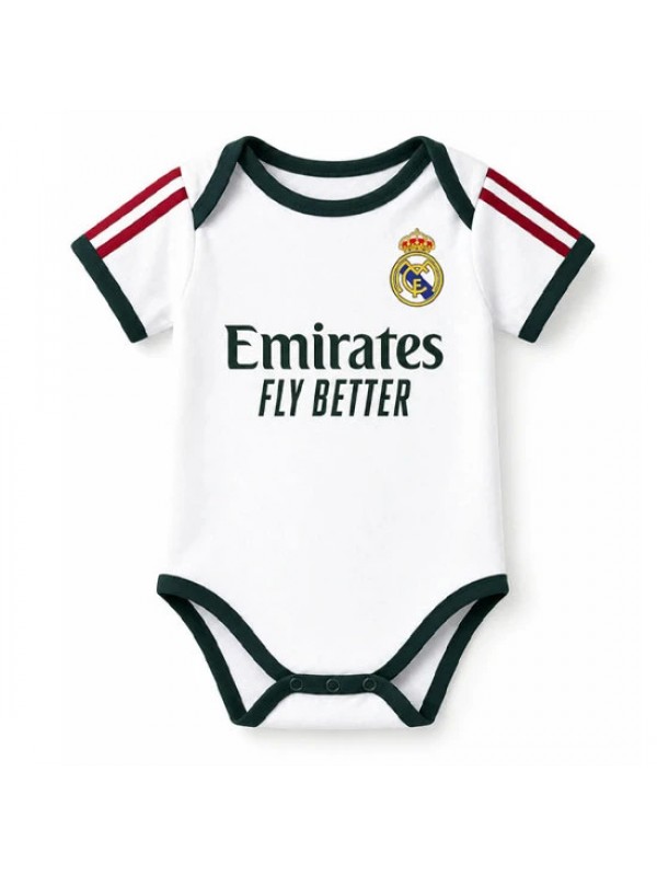 Real madrid home baby onesies bodysuit jersey 2026-2027
