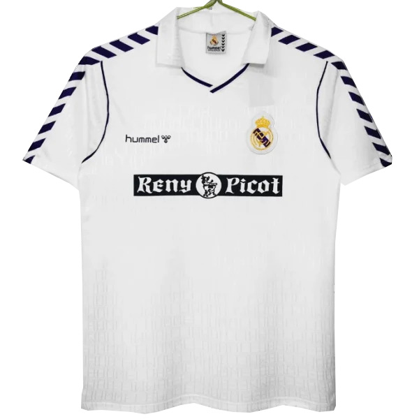 Real madrid home jersey mens retro shirt 1989-1990