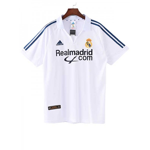 Real madrid home jersey mens retro shirt 2001-2002
