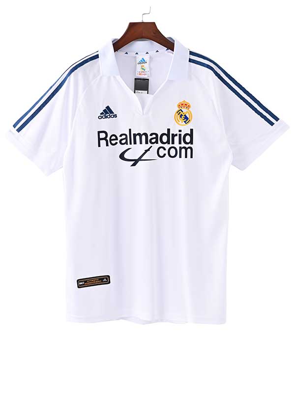 Real madrid home jersey mens retro shirt 2001-2002