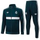 Real madrid jacket mens training dark green tracksuit 2026-2027