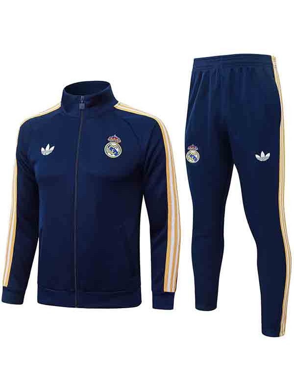 Real madrid jacket mens training tracksuit indigo 2026-2027