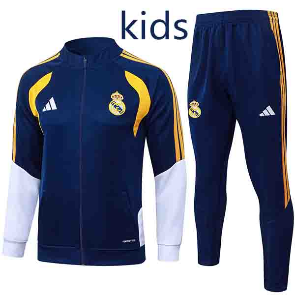 Real Madrid kids jacket children navy training tracksuit 2026-2027