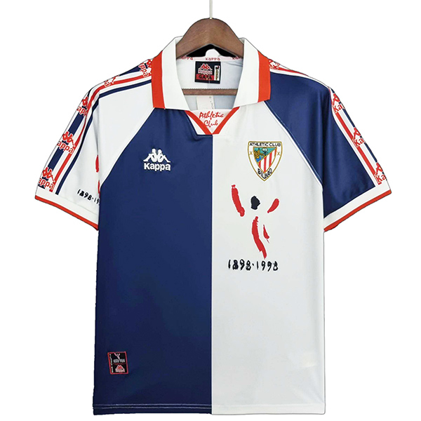 Athletic Bilbao maillot rétro deuxième uniforme de football kit de football pour hommes maillot haut 1997-1998