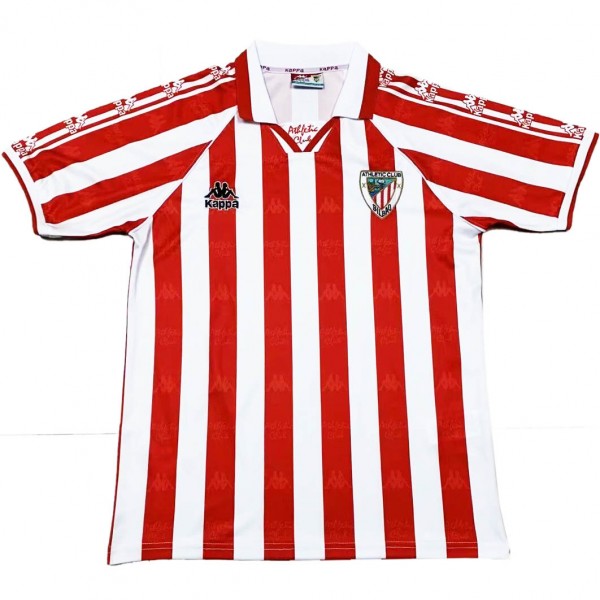 Athletic Bilbao maillot rétro domicile premier uniforme de football kit de football pour hommes chemise haute 1995-1997